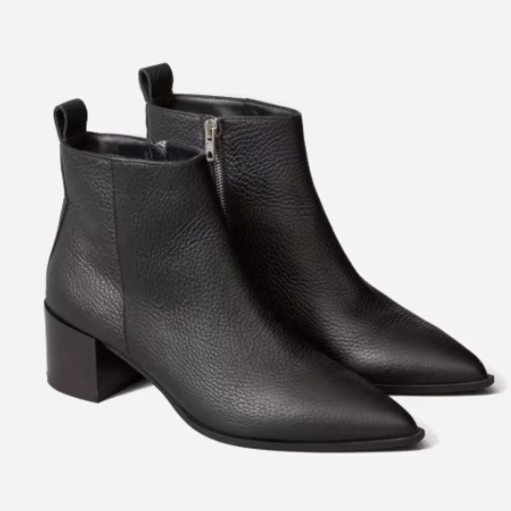 Everlane The Boss Boot in Black Pebble - Excellent Condition!